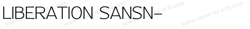 Liberation Sansn字体转换
